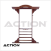 Deluxe 8 Cue Wall Rack - Chocolate